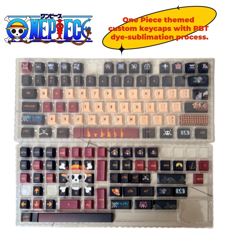 Gaming Accessories - One Piece anime personality-themed PBT hot