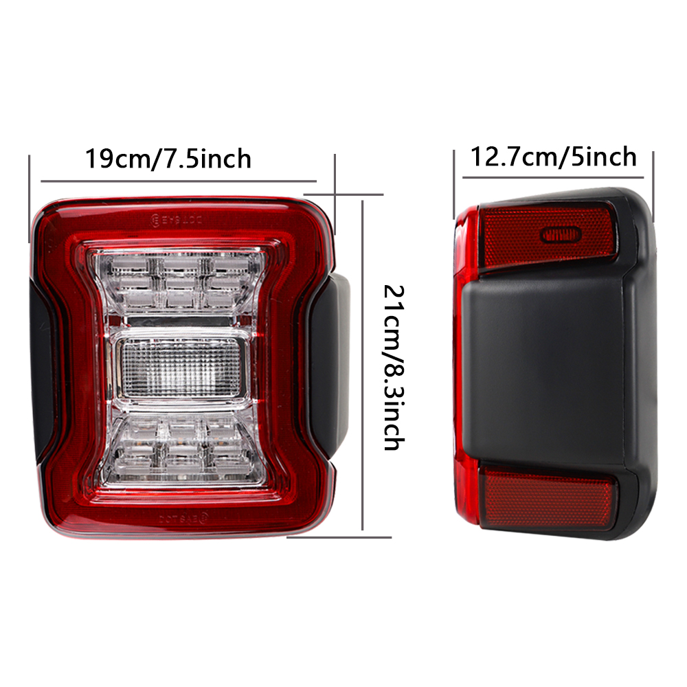 LED Tail Lights for Jeep Wrang - Gaming Accessories Storage 评论和价格