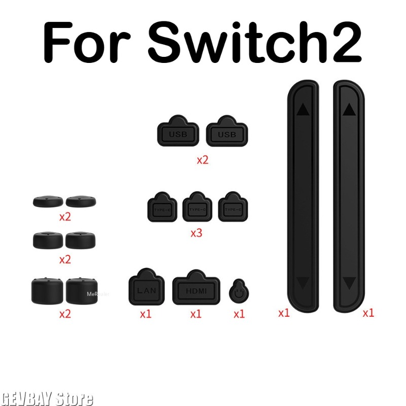 Silicone Dust Proof Port Plugs - Gaming Kit Accessories Nintendo Switch 评论和价格