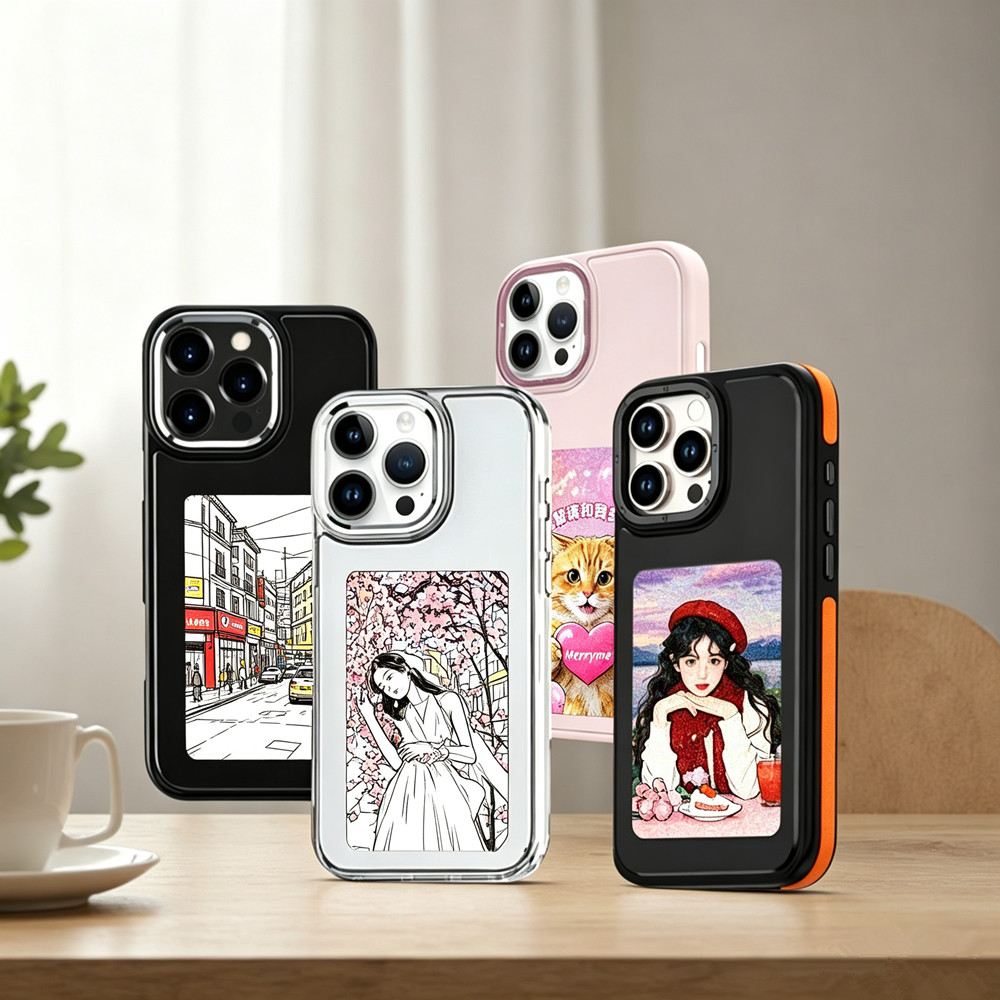 DIY E-Ink Screen Phone Case NF - Gaming Accessories Storage 评论和价格