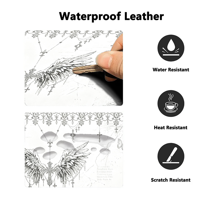 Leather Mousepad Black White A - Gaming Accessories Wholesale 评论和价格